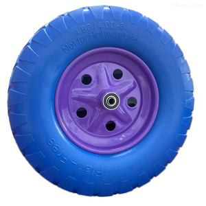 Maysun Factory 4.80x4.00-8 Urethane Puncture Proof Wheel para sa Material Handling Equipment para sa Wheelbarrows At Tool Carts