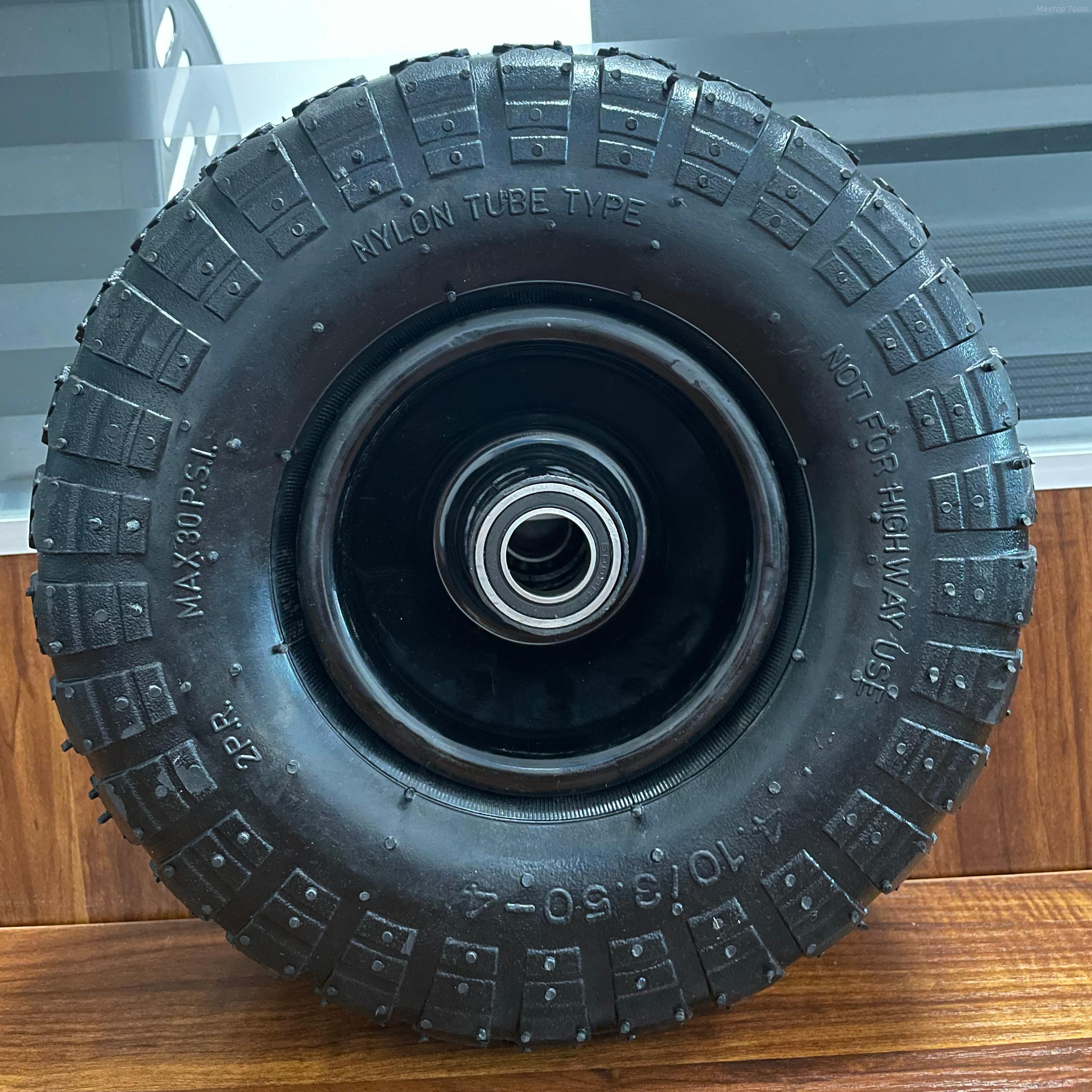 Parti di attrezzature per la movimentazione dei materiali del carrello a mano industriale per saldatura ad anello in acciaio per impieghi gravosi 10x4.10/3.50-4 all'ingrosso diretto in fabbrica