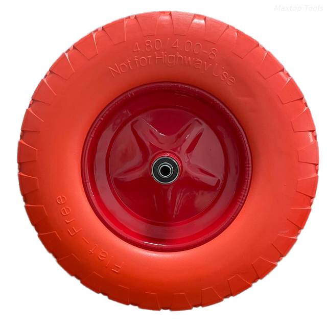 Maysun 4.80x4.00-8 PU Foam Flat Free Wheel Untuk Tawang Roda Trolley Tukar Truk Tangan Penanganan Peralatan Peralatan