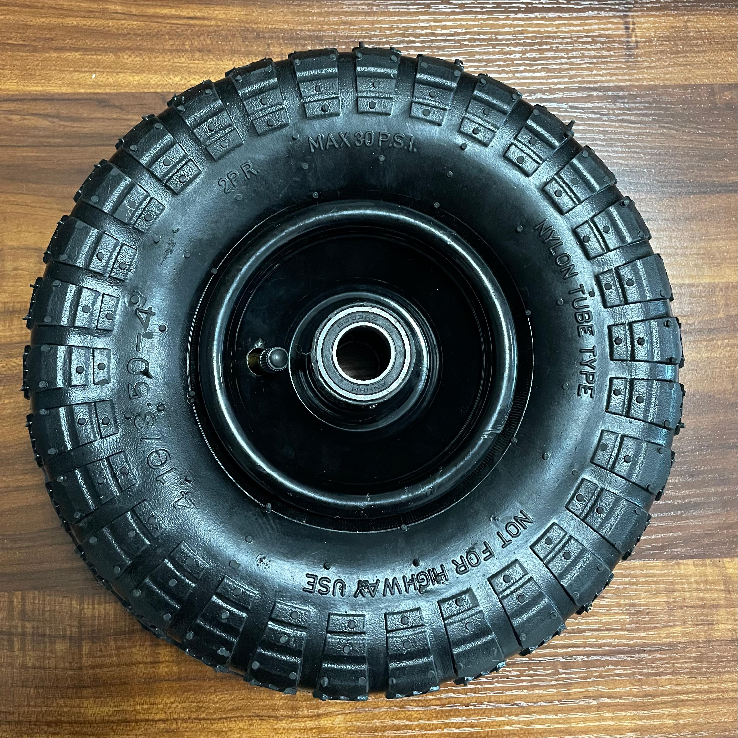 Parti di attrezzature per la movimentazione dei materiali del carrello a mano industriale per saldatura ad anello in acciaio per impieghi gravosi 10x4.10/3.50-4 all'ingrosso diretto in fabbrica