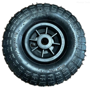 공장 직접 유니버설 맞춤 공압 고무 휠 검정 플라스틱 림 경쟁력 있는 가격 도매 자재 취급 장비