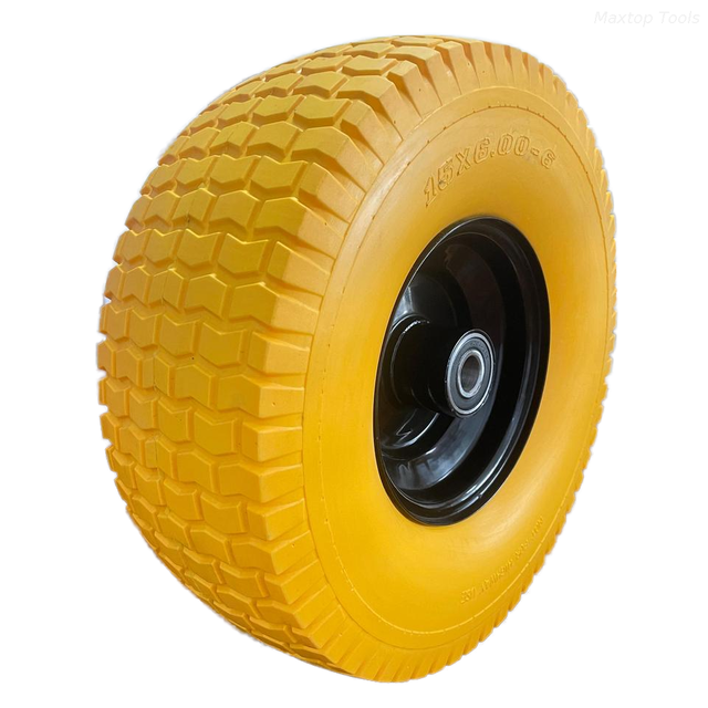 Factory Direct 15x6.00-6 PUNCTUM probationem Urethane Rota ad Lawn Memotis utilitatem Parts Wheelbarrows