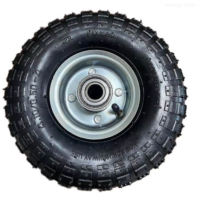 Nh&agrave; m&aacute;y b&aacute;n bu&ocirc;n trực tiếp 10x4.10/3.50-4 hạng nặng c&oacute; chốt v&agrave;nh th&eacute;p bằng kh&iacute; n&eacute;n B&aacute;nh xe cao su c&ocirc;ng nghiệp Xe c&uacute;t k&iacute;t